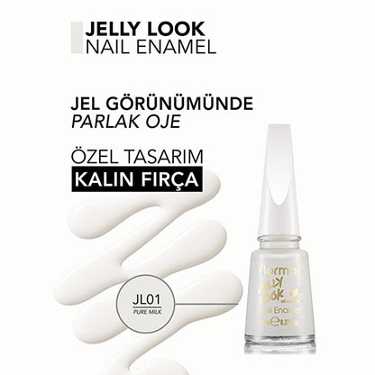 Flormar Jelly Look Nail Polish - Long-Lasting, Intense Pigment, Glossy FinishNail PolishTorqelo.com