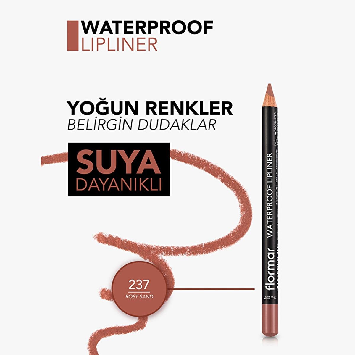 Flormar Mat Lip Liner - Waterproof, High-Pigment, Long-Lasting Lip Makeup for Active LifestylesLip LinerTorqelo.com