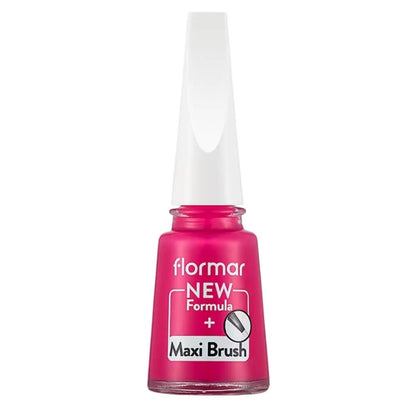 Flormar Nail Enamel 058 Bright Rose Glossy Polish by Beauty Care Bag