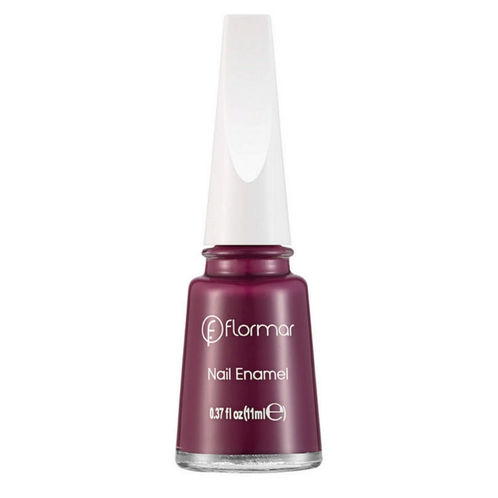 Flormar Nail Enamel 517 Chic Raspberry Glossy Polish by Beauty Care Bag