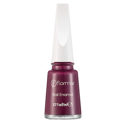 Flormar Nail Enamel 517 Chic Raspberry Glossy Polish by Beauty Care Bag