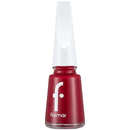 Flormar Nail Enamel 048 Fiery Red Glossy Finish 11ml by Beauty Care Bag