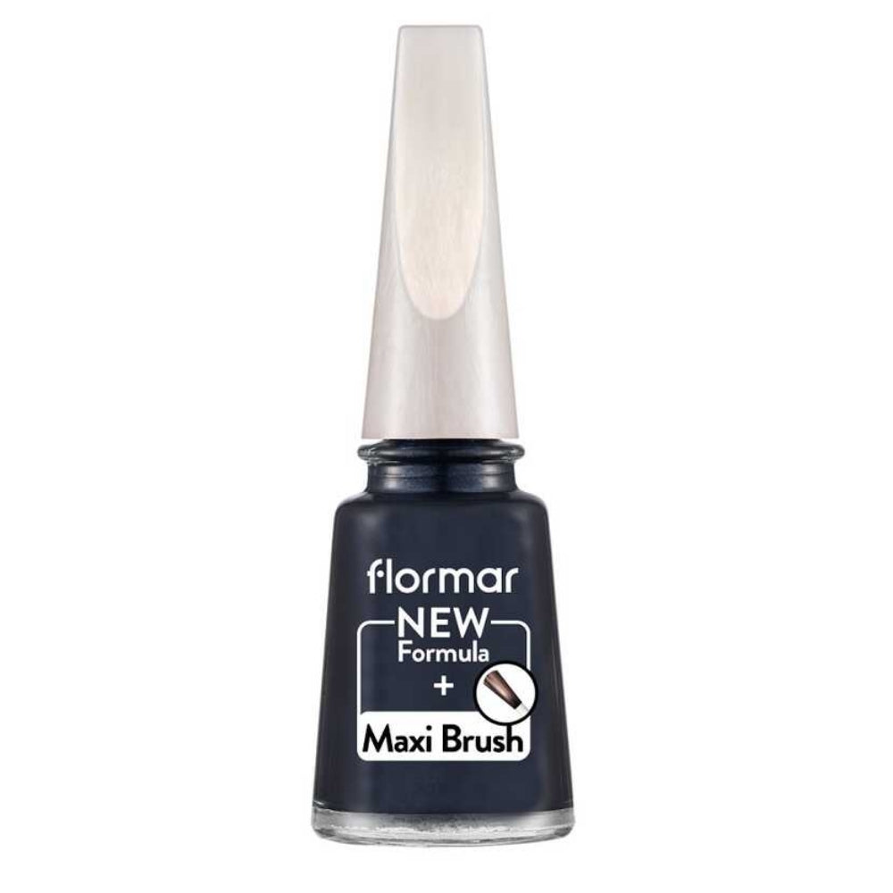 Flormar Pearly Nail Enamel PL398 Blue Black 11ml by Beauty Care Bag