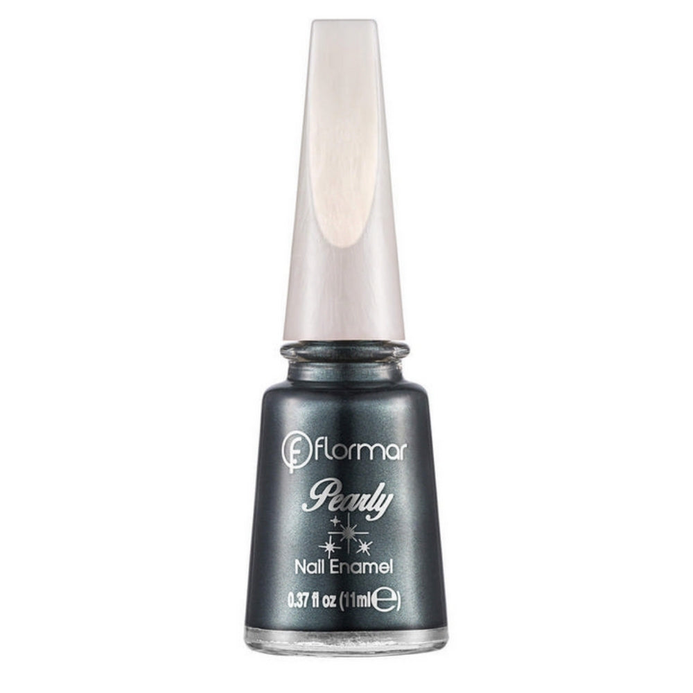 Flormar Pearly Nail Enamel Shimmering Green Steel 419 11ml by Beauty Care Bag