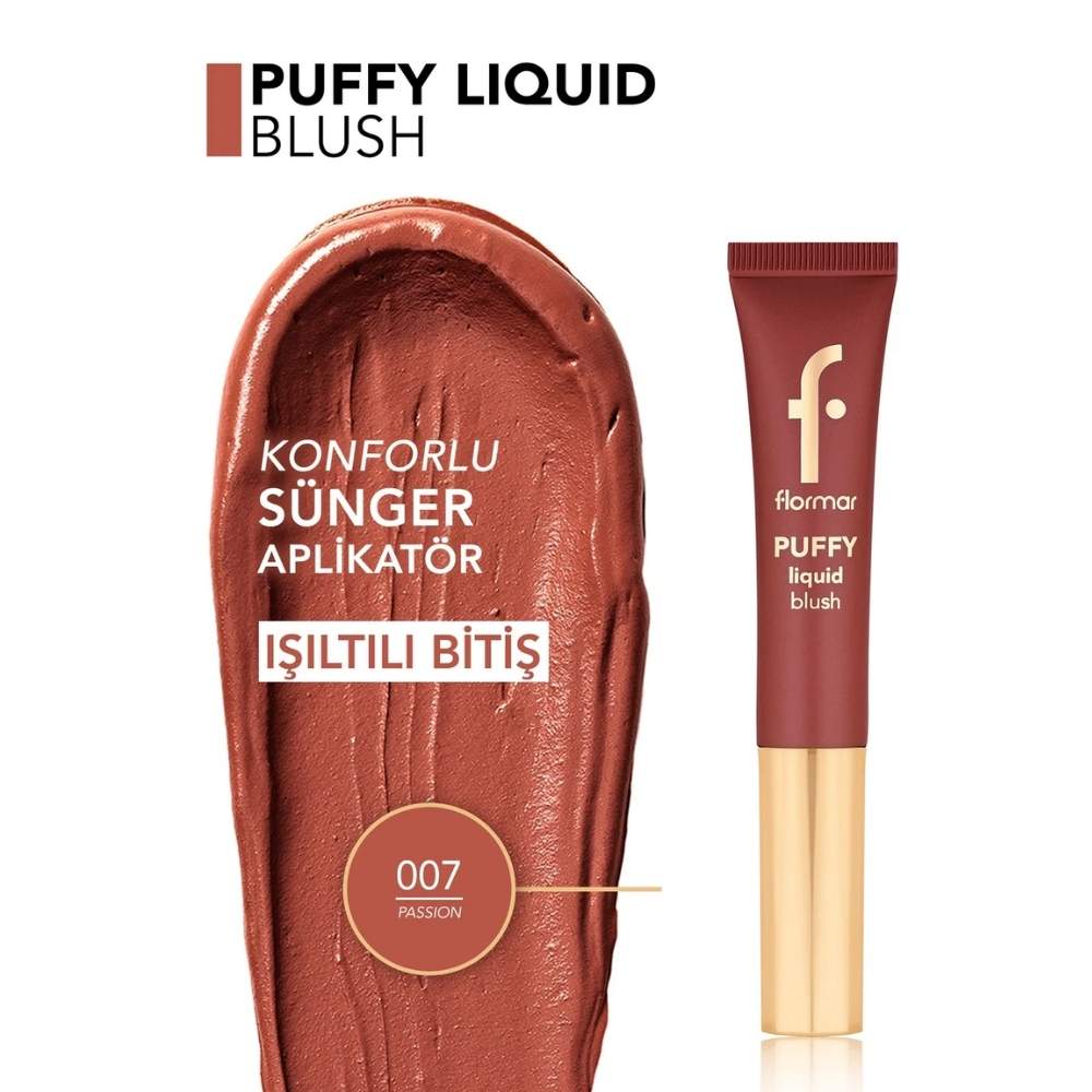 Flormar Puffy Liquid Blush 007 Natural Glow 10ml by Beauty Care Bag