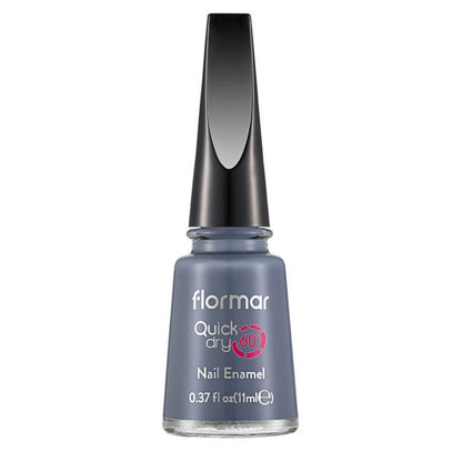 Flormar Quick Dry Nail Enamel QD27 Prussian Blue 11ml by Beauty Care Bag