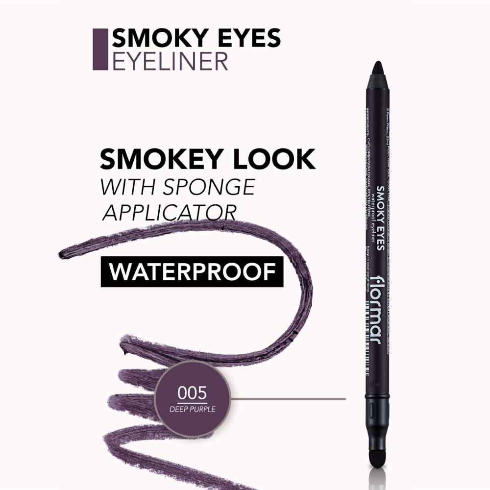 Flormar Smoky Eyes Waterproof Eyeliner 05 Deep Purple by Beauty Care Bag