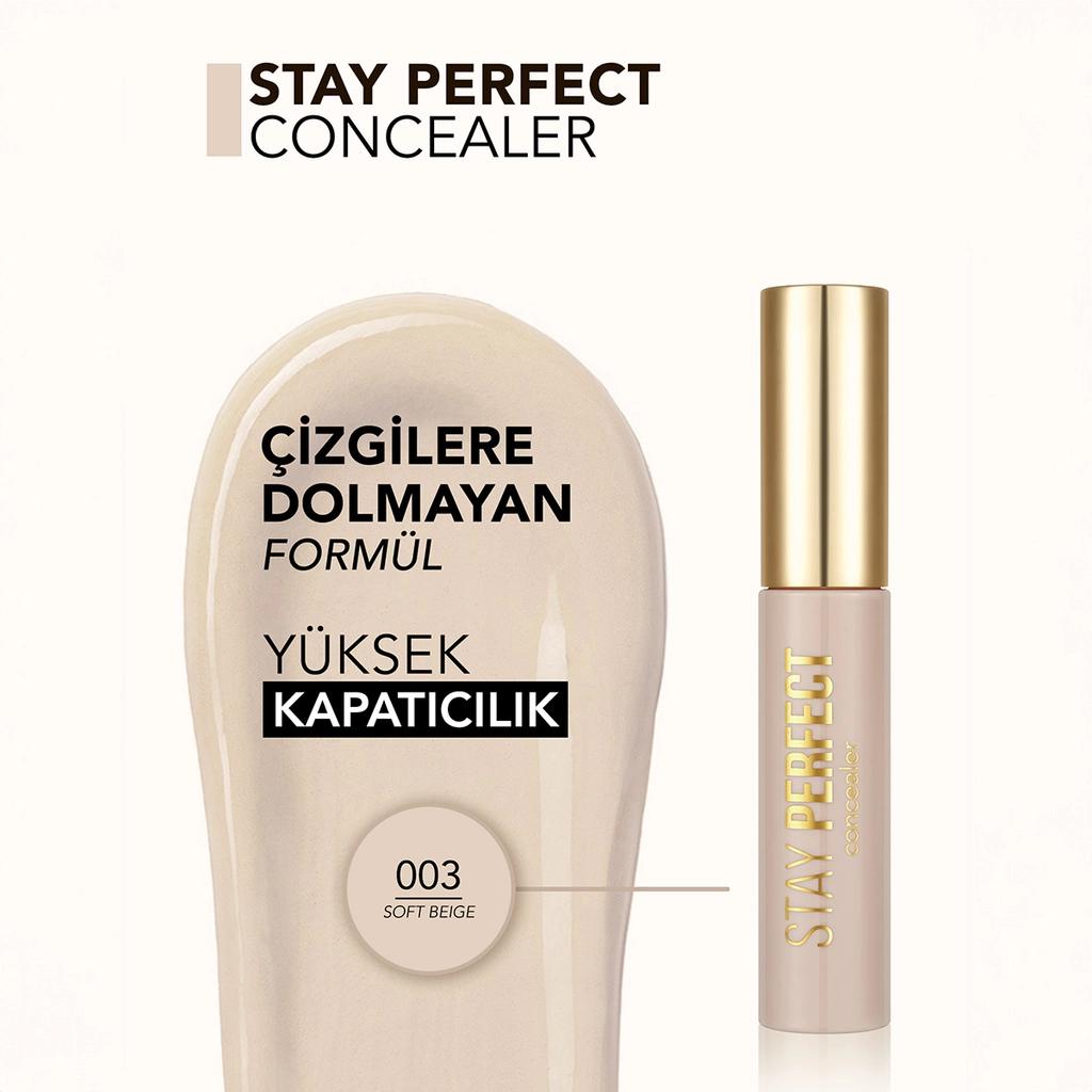 Flormar Stay Perfect High Pigment Concealer 003 Soft BeigeMakeupTorqelo.com