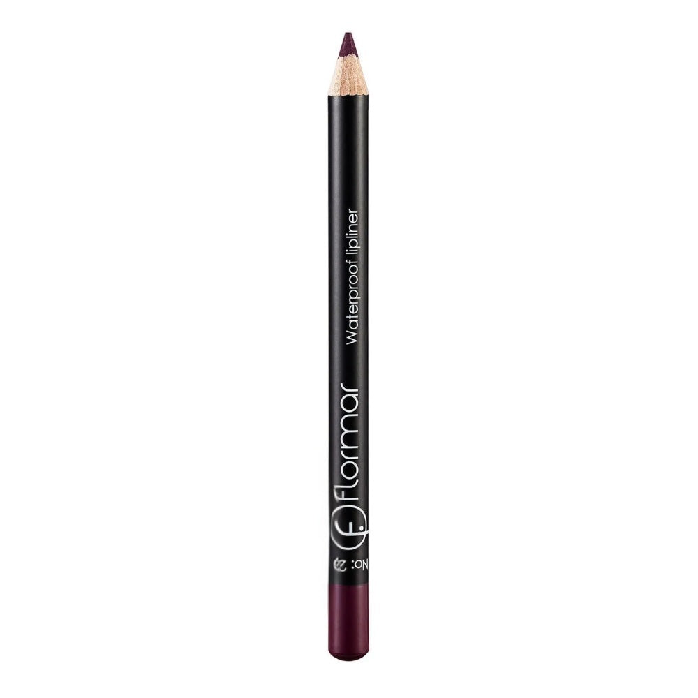 Flormar Waterproof Lipliner 224 Saturated Bordeaux Lip Pencil by Beauty Care Bag