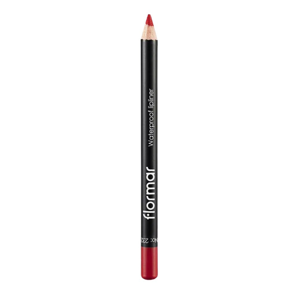 Flormar Waterproof Lipliner 232 Passionate Red Long-Wear by Beauty Care Bag