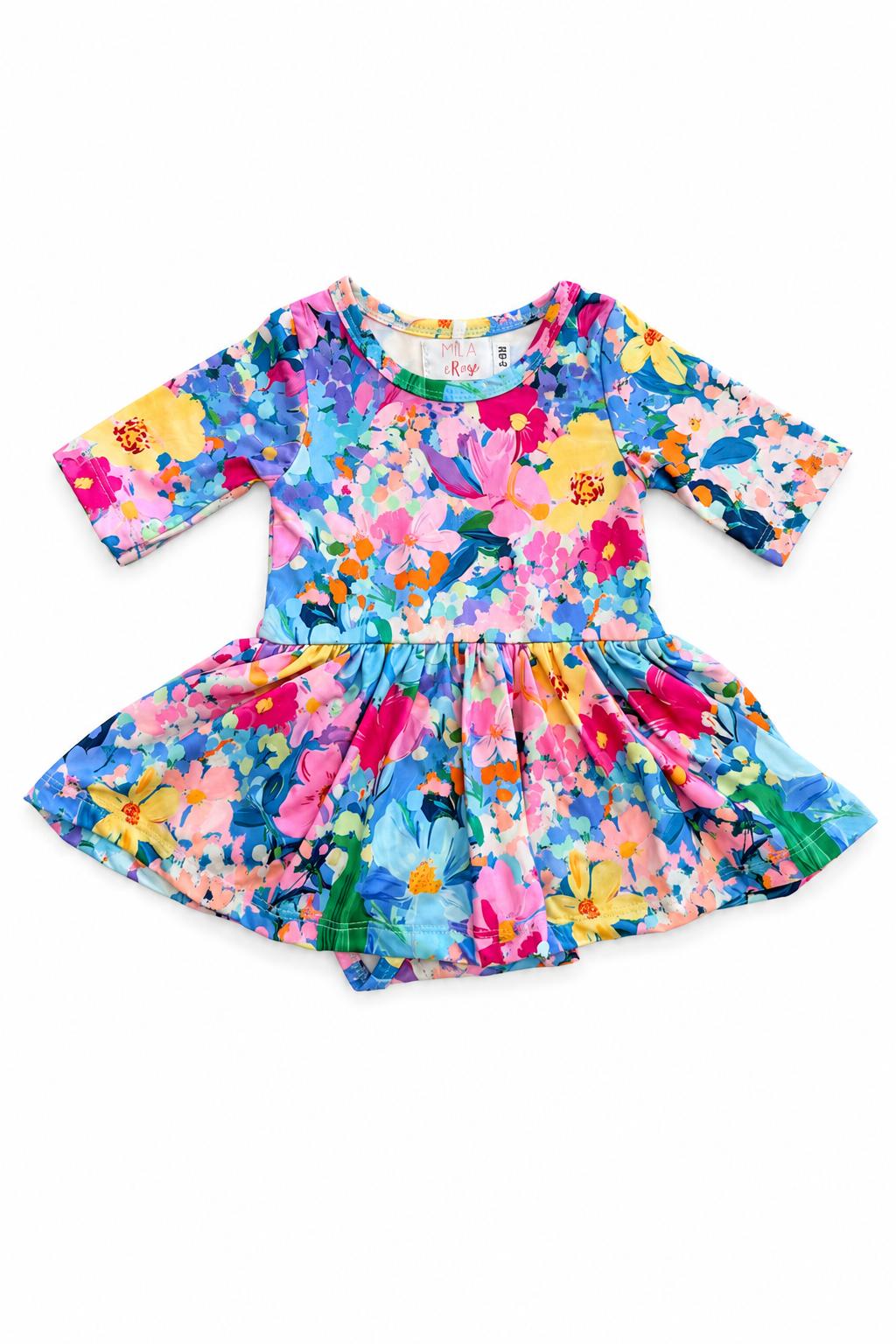 Flower Market 3/4 Sleeve Twirl BodysuitTwirl Bodysuit - 3/4 SleeveTorqelo.com