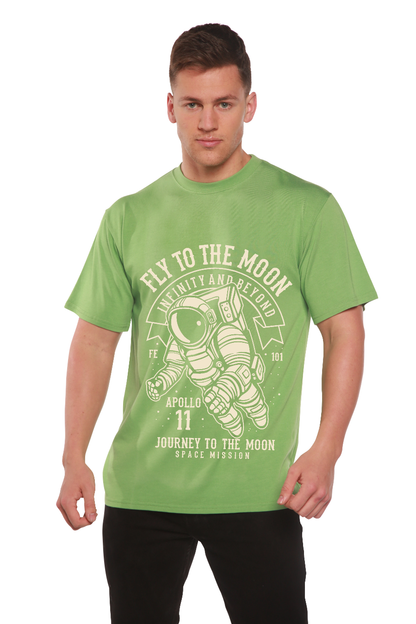 Fly to the Moon men's bamboo graphic T-shirt – view 6