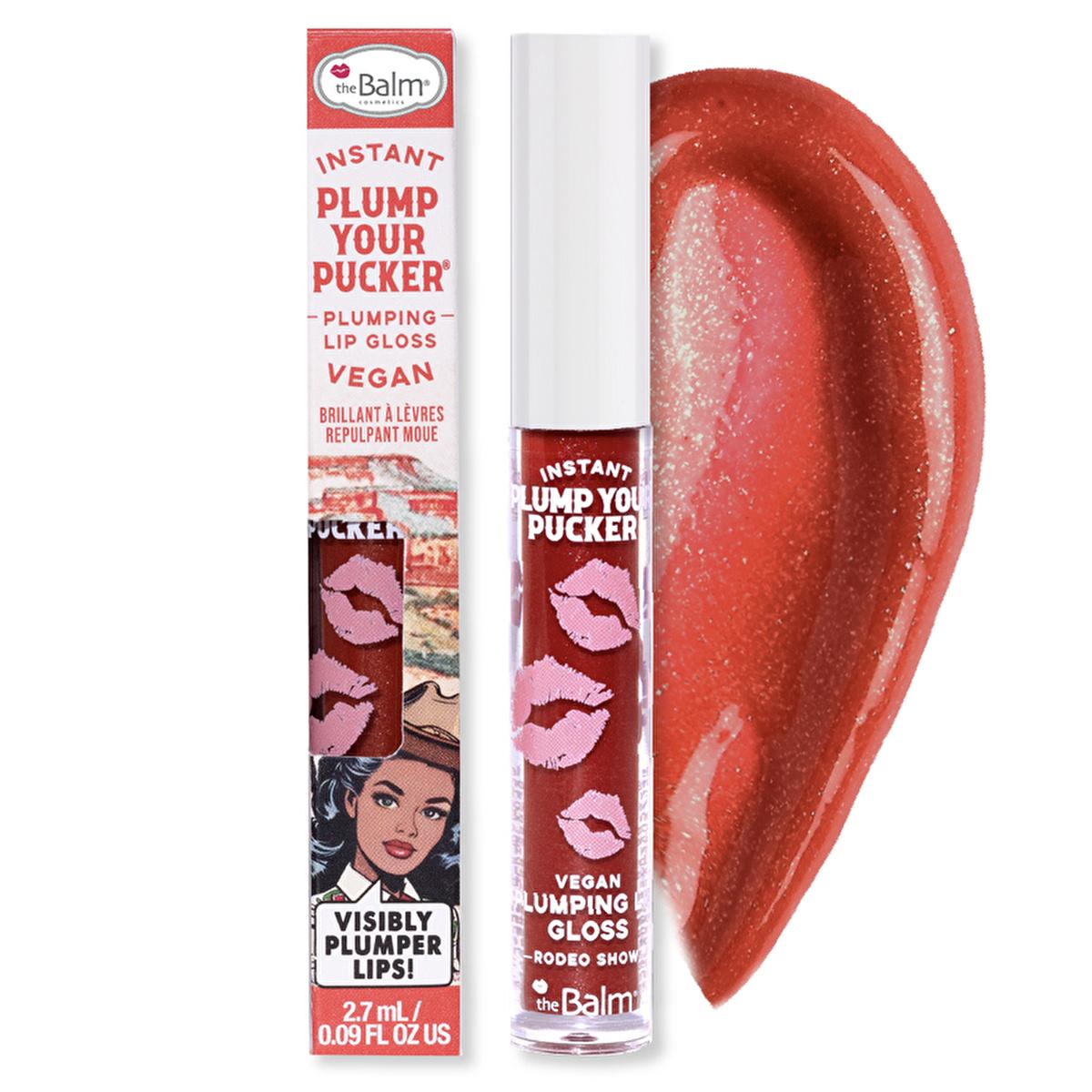 theBalm Instant Plump Your Pucker Lip Plumper Gloss: Get Fuller, Hydrated Lips with Organic Jojoba & Avocado Oil - Non-Sticky Formula, 5 Colors. by Beauty Care Bag