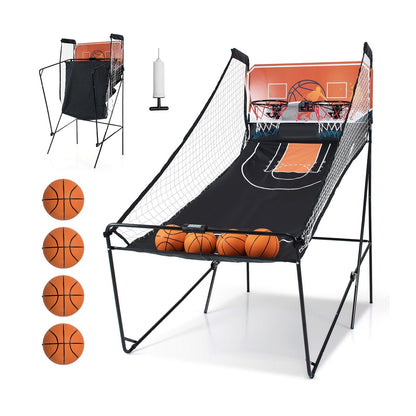 Foldable Basketball Arcade Game Kids Basketball Hoop Machine with 8 Exciting Playing ModesTorqelo.com