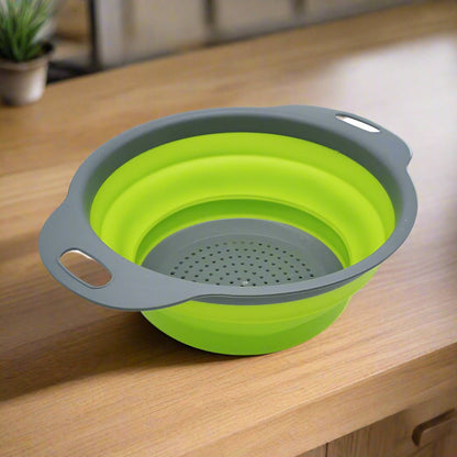 🥦 Foldable Silicone Colander – Space-Saving StrainerColandersTorqelo.com