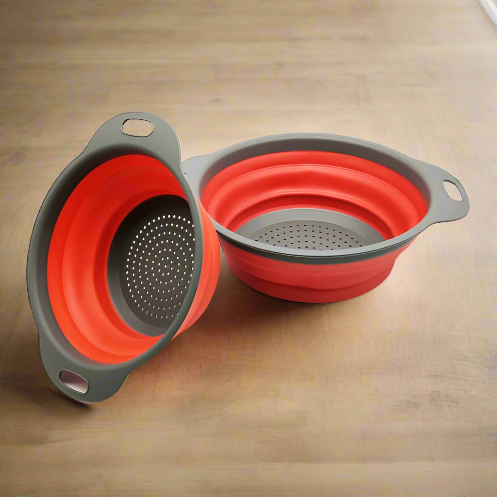 🥦 Foldable Silicone Colander – Space-Saving StrainerColandersTorqelo.com