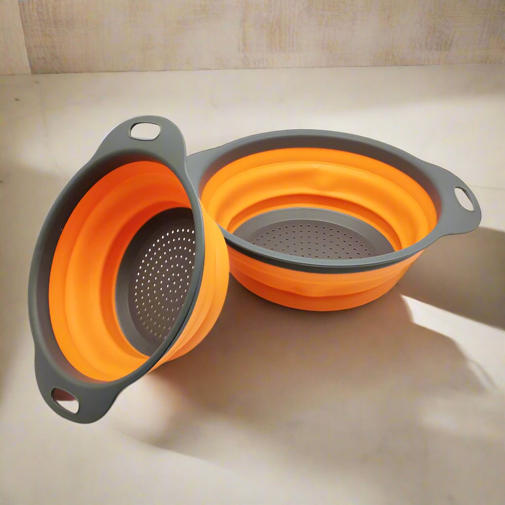 🥦 Foldable Silicone Colander – Space-Saving StrainerColandersTorqelo.com
