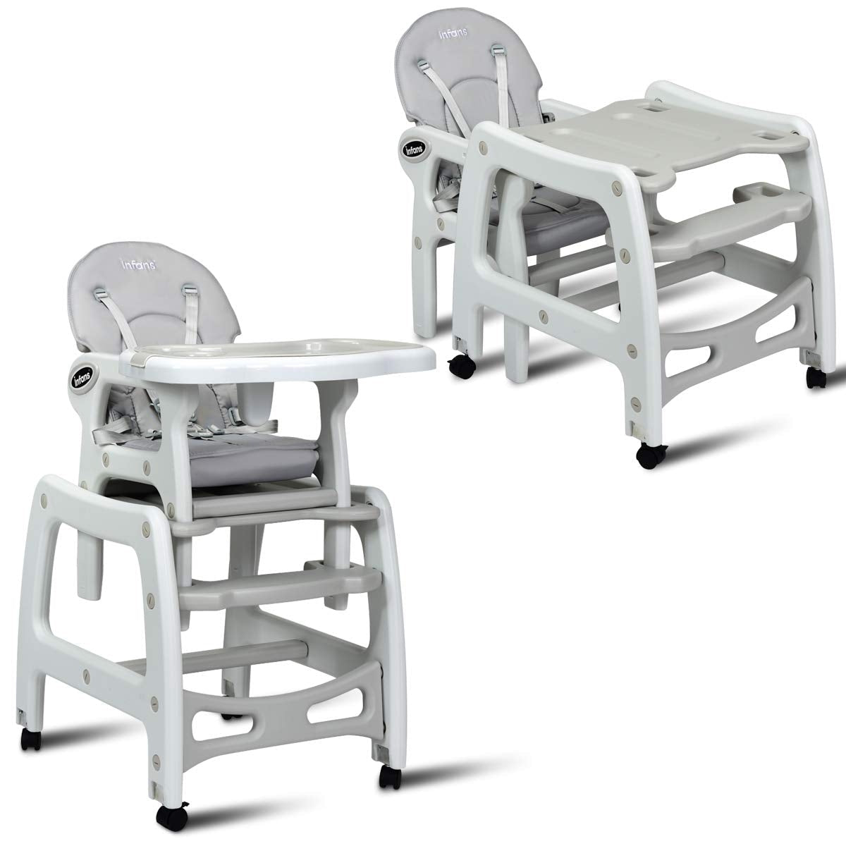 Foldable Wagon Stroller for 2 Kids with Removable Canopy and Adjustable Push HandleTorqelo.com