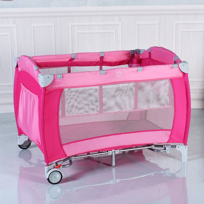 Foldable Wagon Stroller for 2 Kids with Removable Canopy and Adjustable Push HandleTorqelo.com