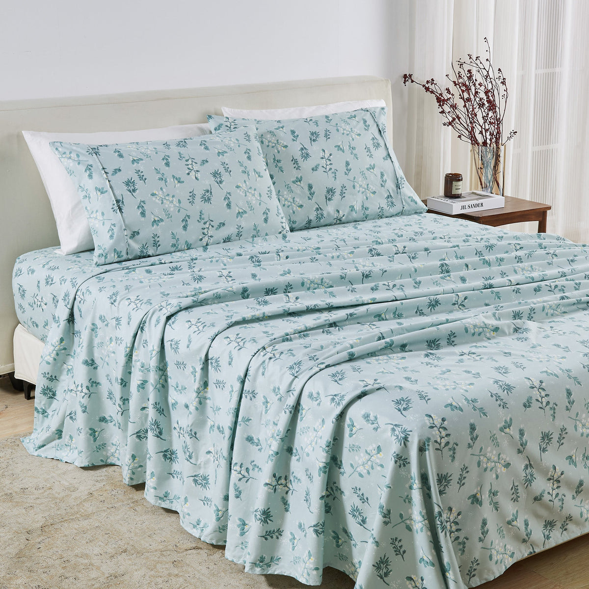 Watercolor Floral Sheet Set - Delia Collection by Great Bay Home