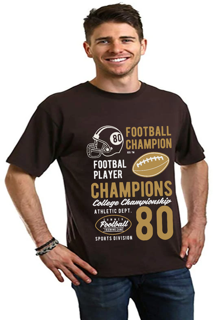 Football Champions men's short sleeve graphic T-shirt in bamboo viscose and organic cotton