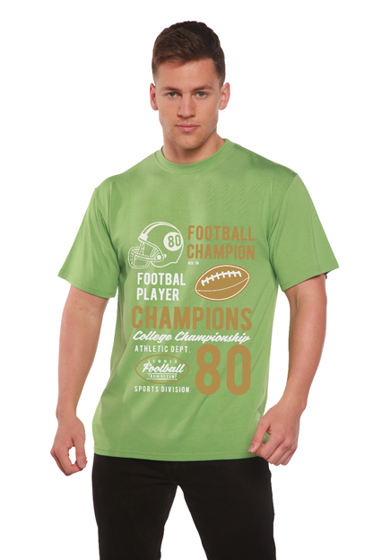 Football Champions men's bamboo graphic T-shirt – view 6