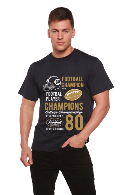 Football Champions men's bamboo graphic T-shirt – view 8