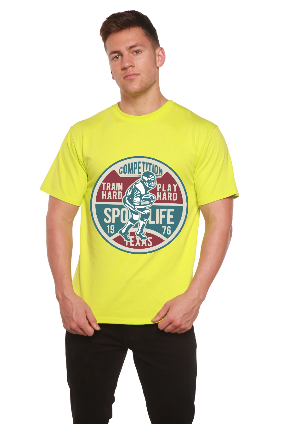 Football Competition men's bamboo graphic T-shirt – view 11