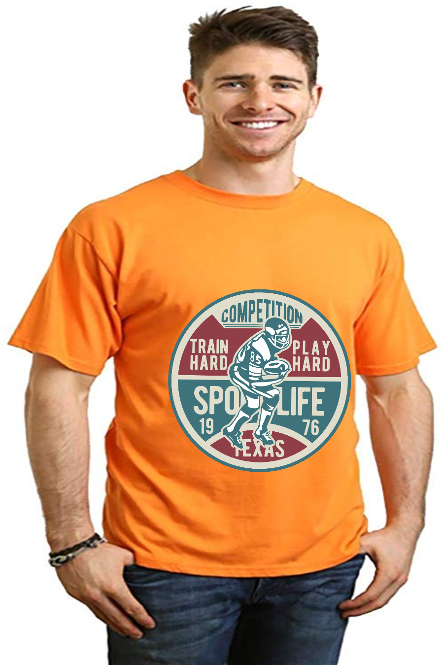 Football Competition men's bamboo graphic T-shirt – view 12