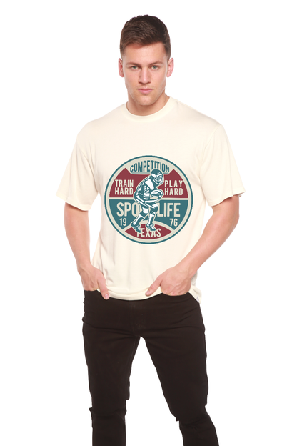 Football Competition men's short sleeve graphic T-shirt in bamboo viscose and organic cotton