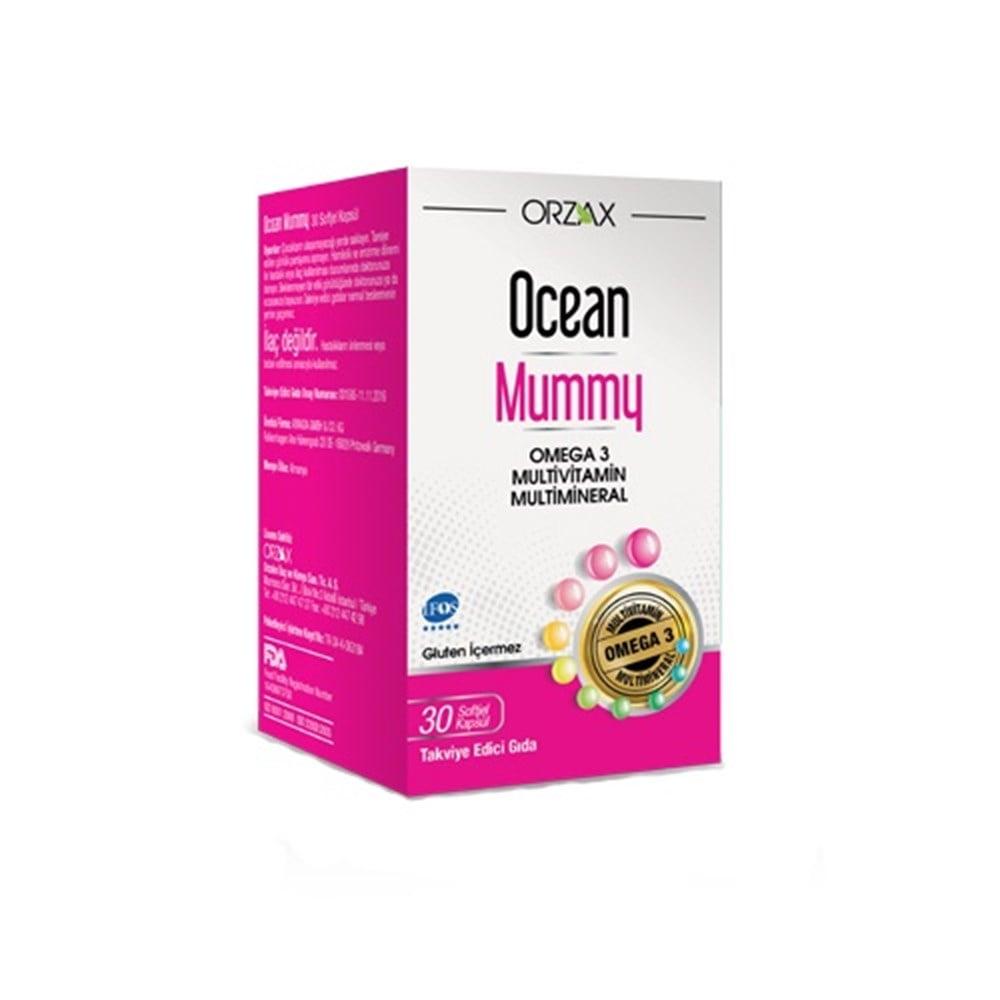 Ocean Mummy: Omega-3 Fish Oil, DHA, Iron & Multivitamin - Prenatal & Postnatal Nutritional Support for Mothers & Baby's Brain Development by Beauty Care Bag