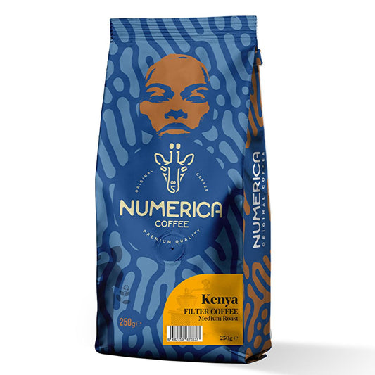 Numerica Single Origin Kenyan Arabica Ground Coffee - 100% Arabica, Specialty Coffee for Pour-Over & Coffee Machines by Beauty Care Bag