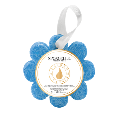Freesia Pear | Wild Flower Bath SpongeBody Wash Infused BufferTorqelo.com