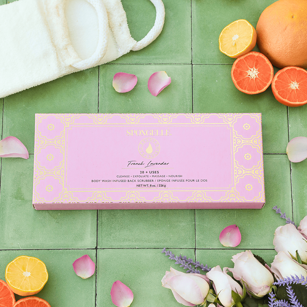 French Lavender Body Wash Infused Back ScrubberBack ScrubberTorqelo.com