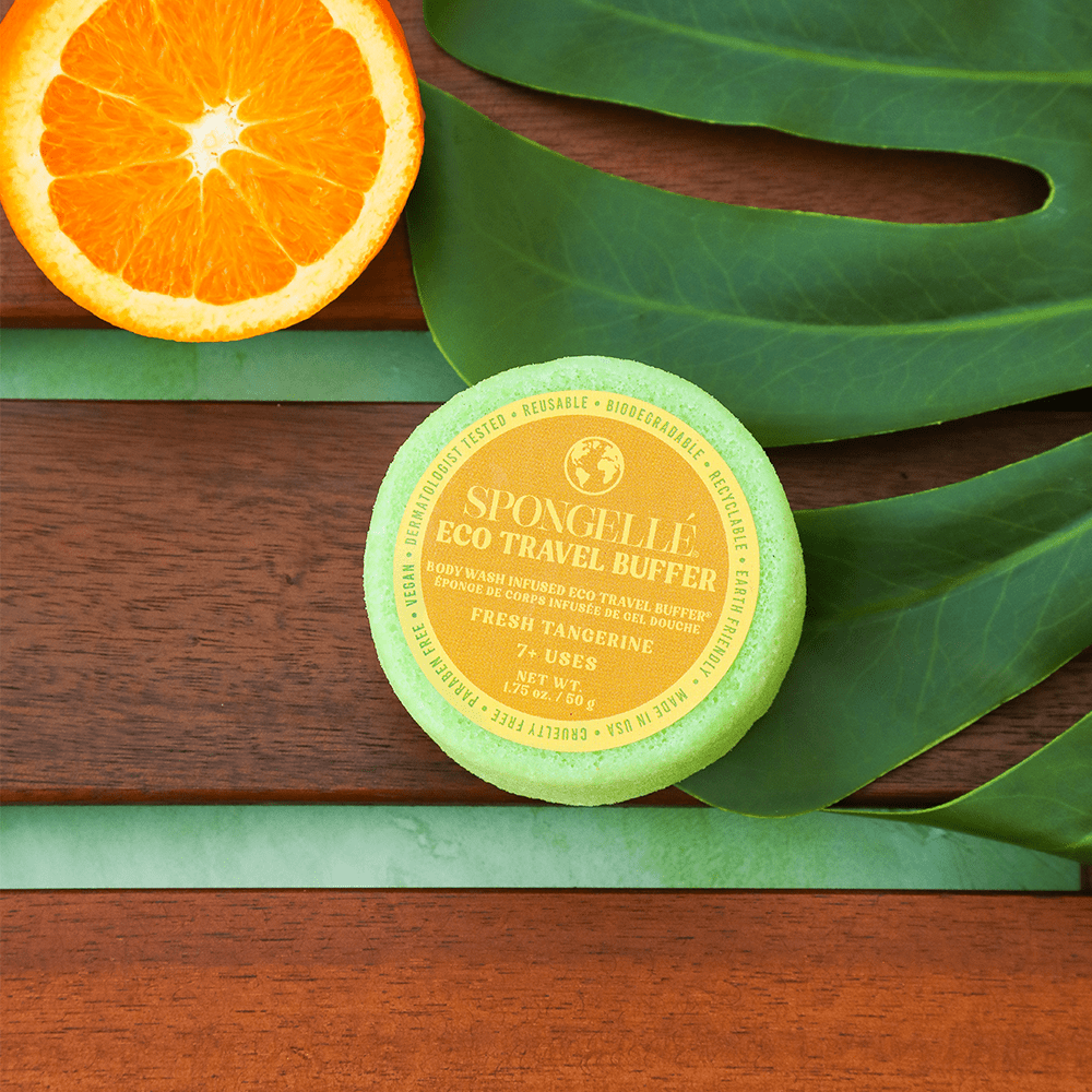 Fresh Tangerine | Eco Travel BufferBody Wash Infused BufferTorqelo.com