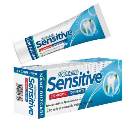 Fresh White Sensitive Mint Wind Toothpaste 90g by Beauty Care Bag