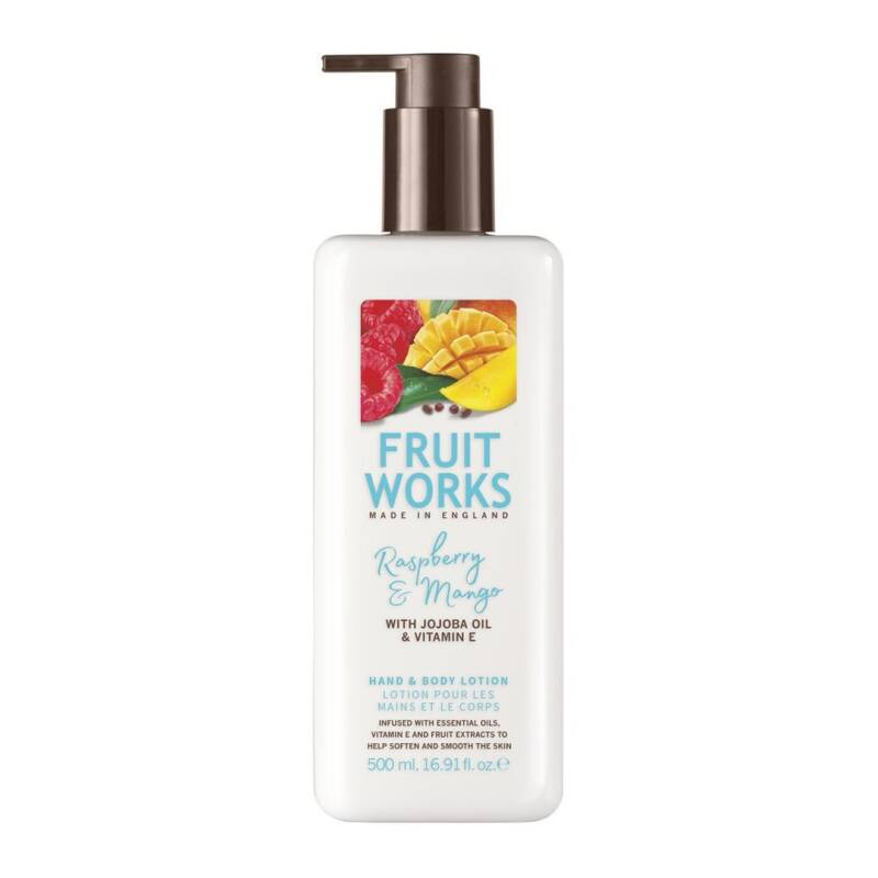 Fruit Works Raspberry & Mango Hand & Body Lotion 500ml by Beauty Care Bag
