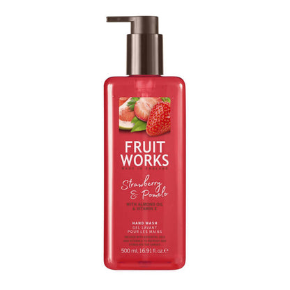 Fruit Works Strawberry & Pomelo Liquid Hand Wash 500 ml by Beauty Care Bag
