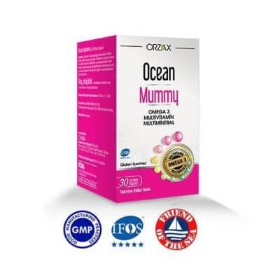 Ocean Mummy: Omega-3 Fish Oil, DHA, Iron & Multivitamin - Prenatal & Postnatal Nutritional Support for Mothers & Baby's Brain Development by Beauty Care Bag