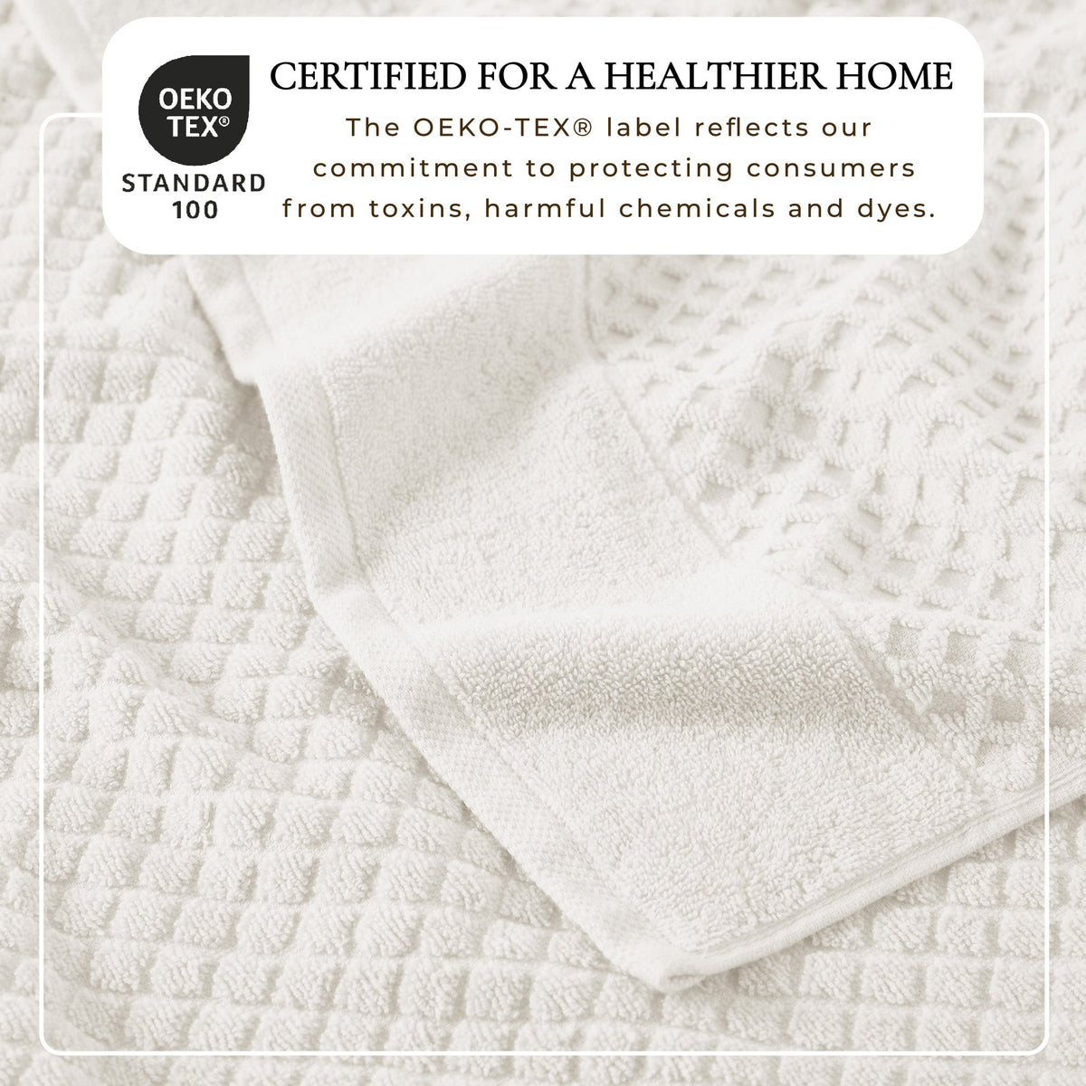 Cotton Diamond Waffle Weave Bath Towel Set - Grayson Collection by Great Bay Home