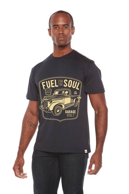 Fuel for the Soul men's short sleeve graphic T-shirt in bamboo viscose and organic cotton