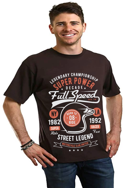 Full Speed Super men's bamboo graphic T-shirt – view 5