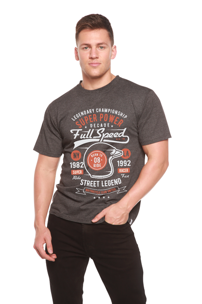 Full Speed Super men's bamboo graphic T-shirt – view 6