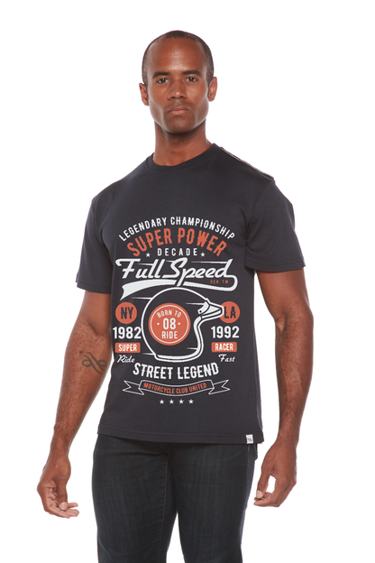 Full Speed Super men's bamboo graphic T-shirt – view 3