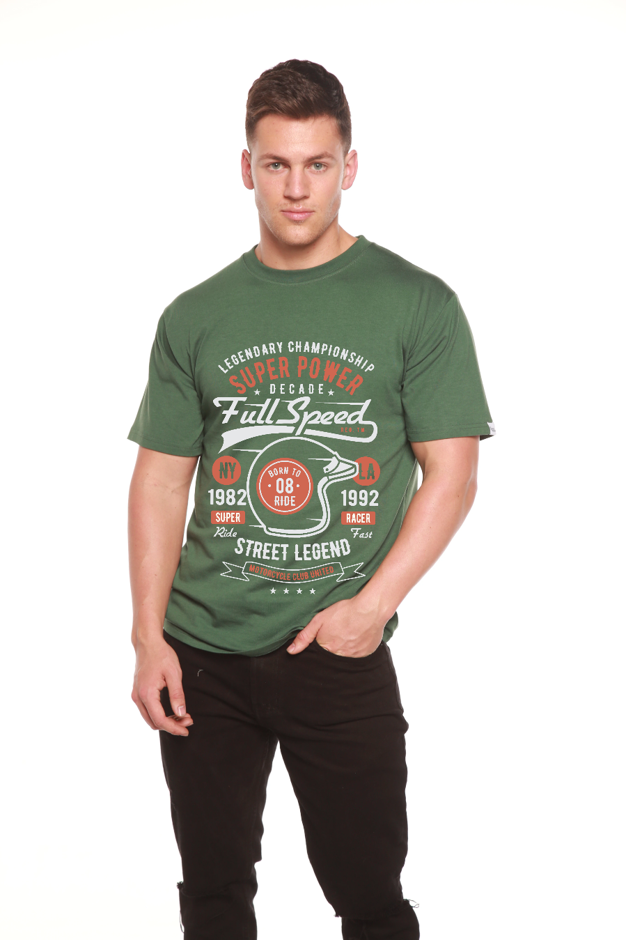 Full Speed Super men's bamboo graphic T-shirt – view 11