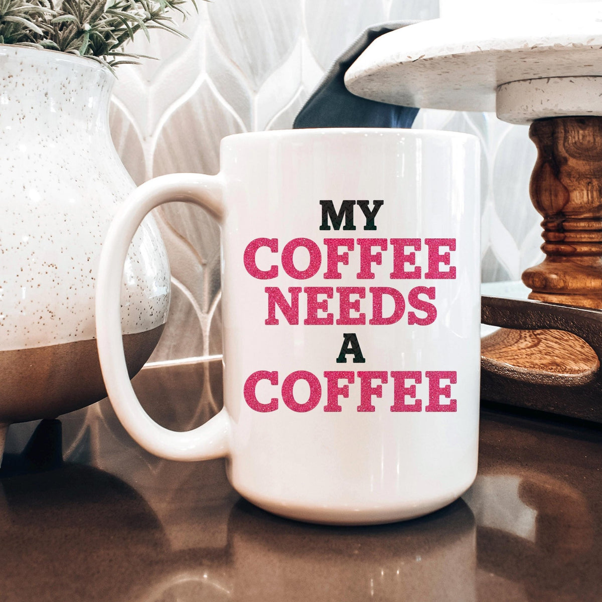 Funny Coffee Mug | Coffee Addict Gift - Glitter Style Ceramic Cup, Dishwasher SafeTorqelo.com
