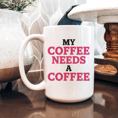 Funny Coffee Mug | Coffee Addict Gift - Glitter Style Ceramic Cup, Dishwasher SafeTorqelo.com