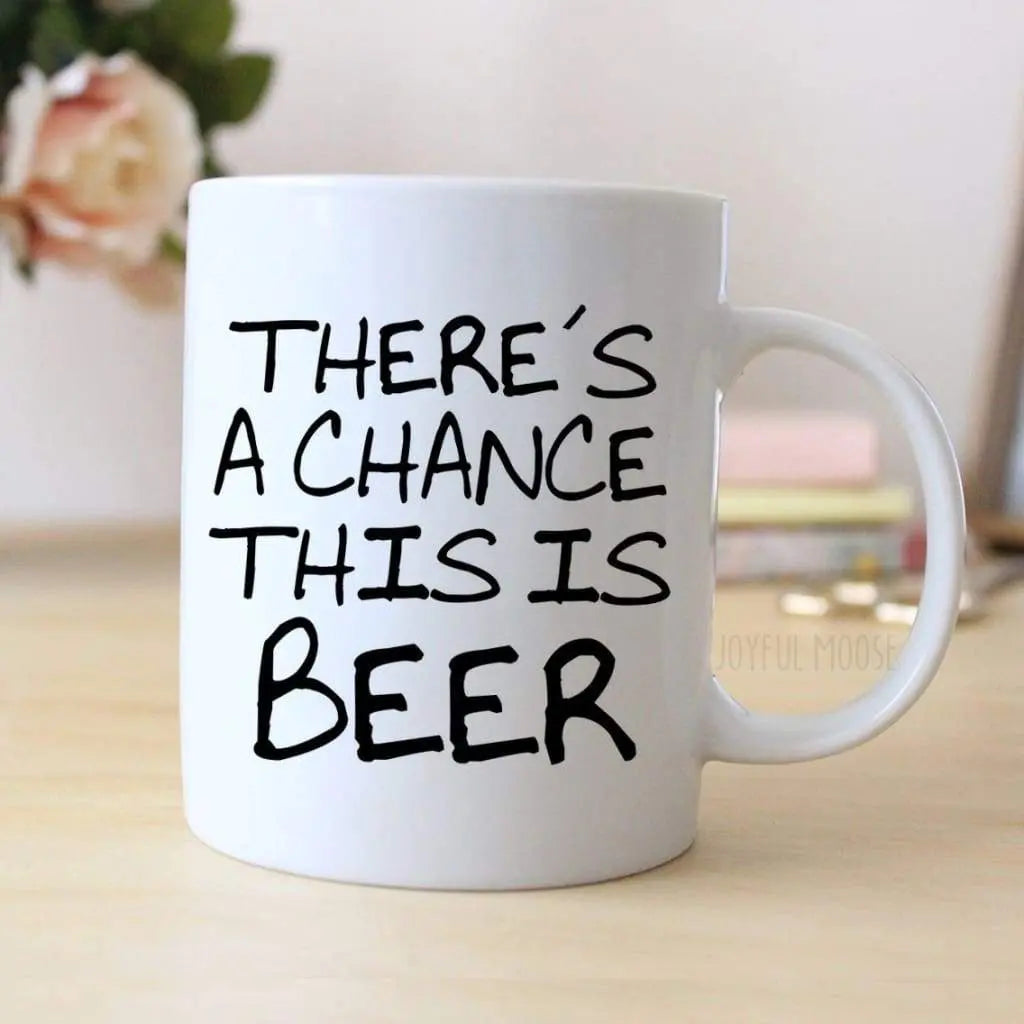 Funny Coffee Mug - Funny Beer Gift - Funny Saying Coffee Mug - Beer Mug by Joyful Moose