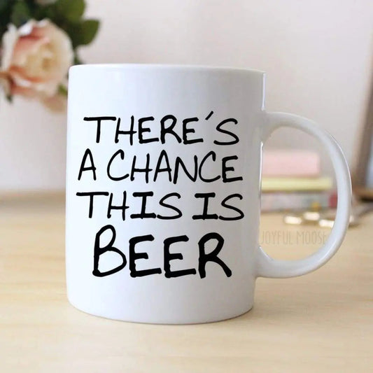 Funny Coffee Mug - Funny Beer Gift - Funny Saying Coffee Mug - Beer Mug by Joyful Moose