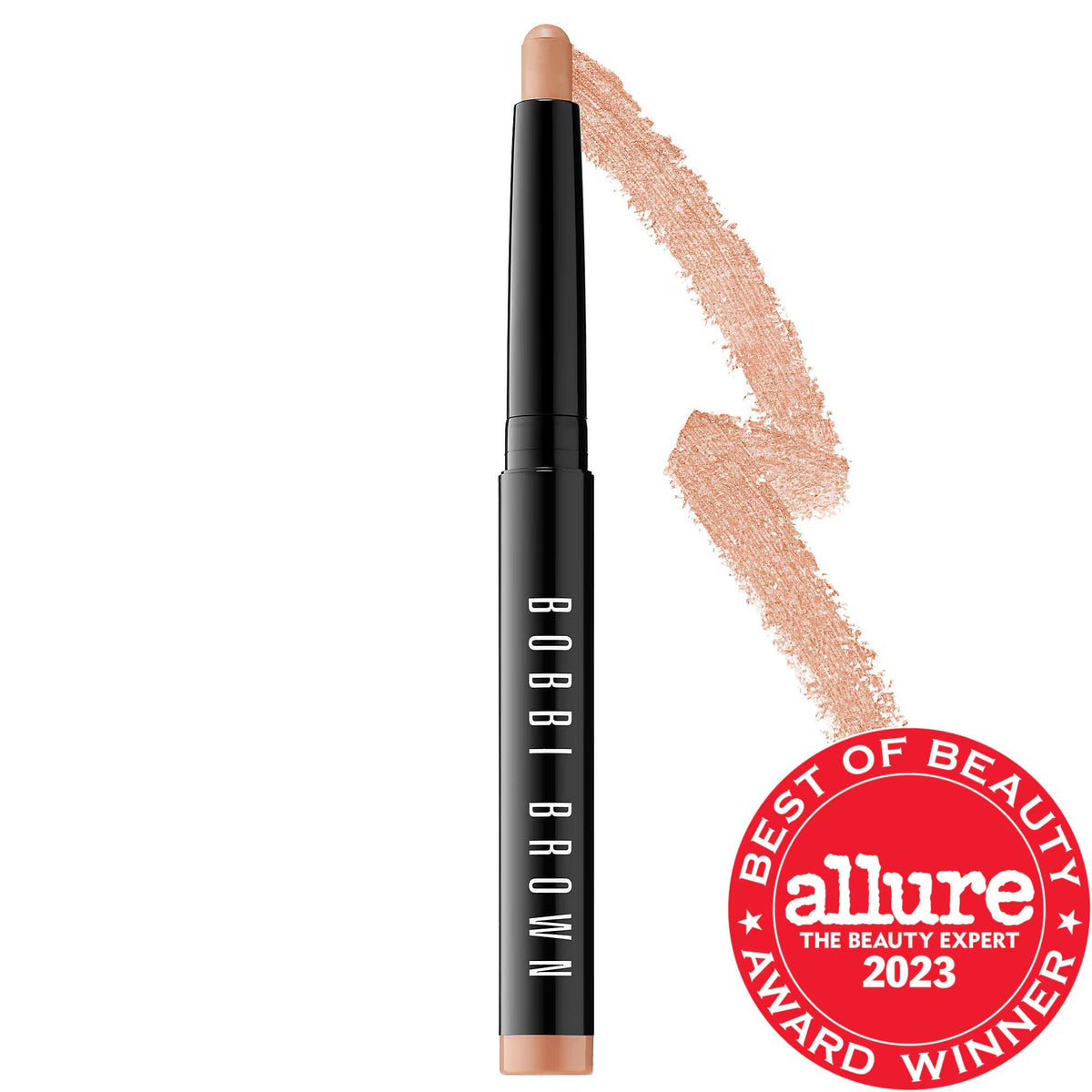 Long-wear waterproof cream eyeshadow stick with buildable color